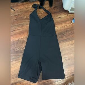 Aritzia Black Halter Jumpsuit